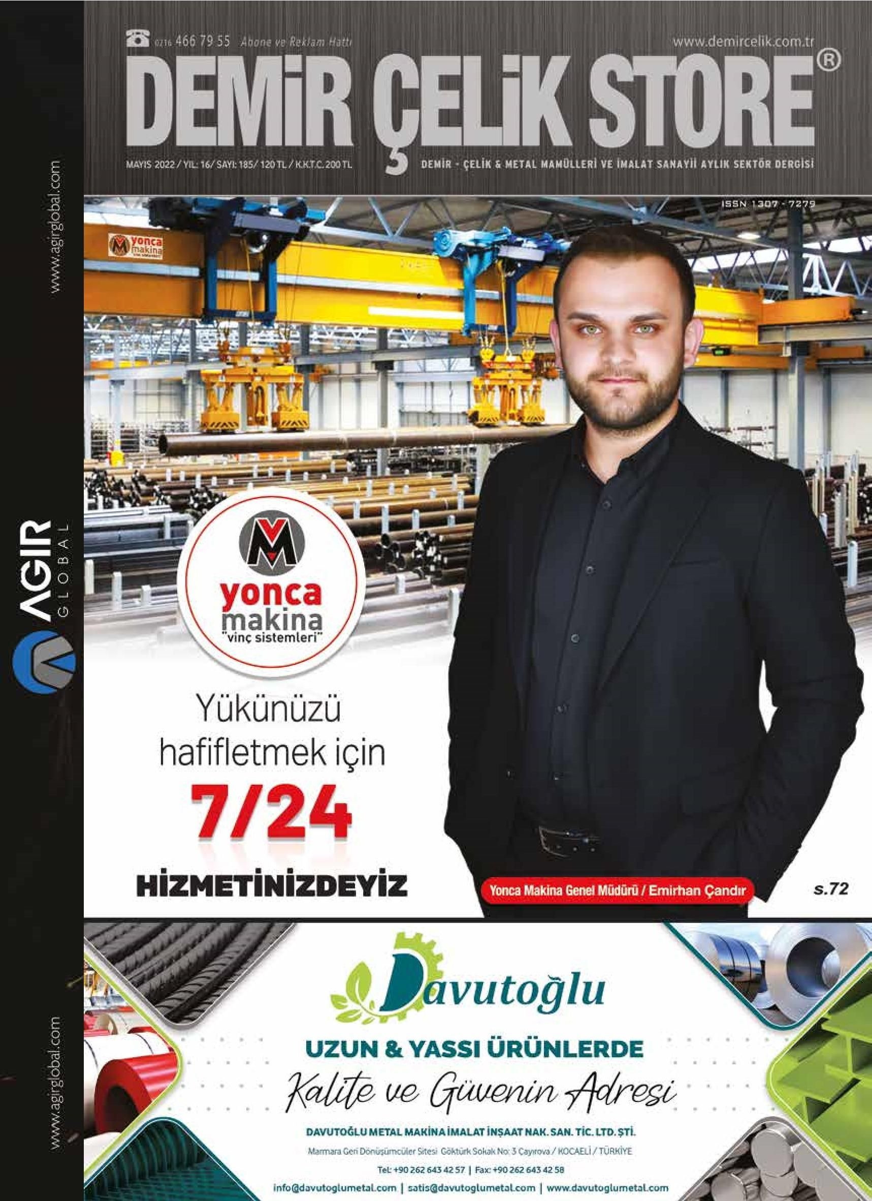 Demir Çelik Store - 185. Sayı - Mayıs 2022