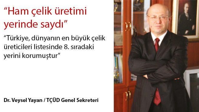 Ham çelik üretimi yerinde saydı