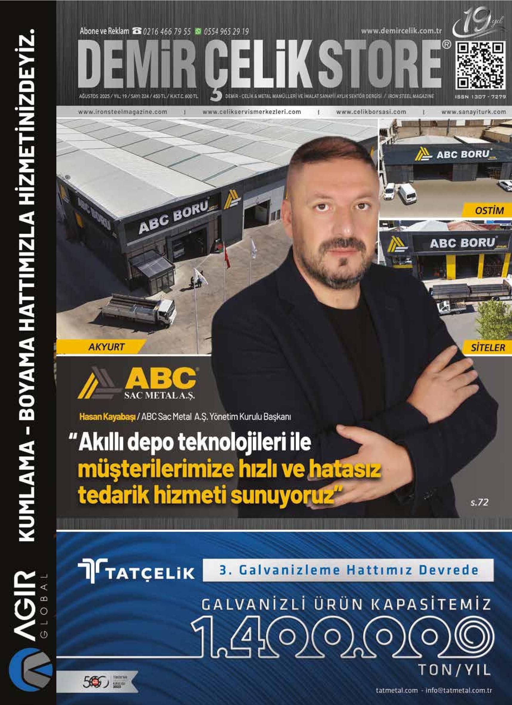Demir Çelik Store - 224. Sayı - Ağustos 2025