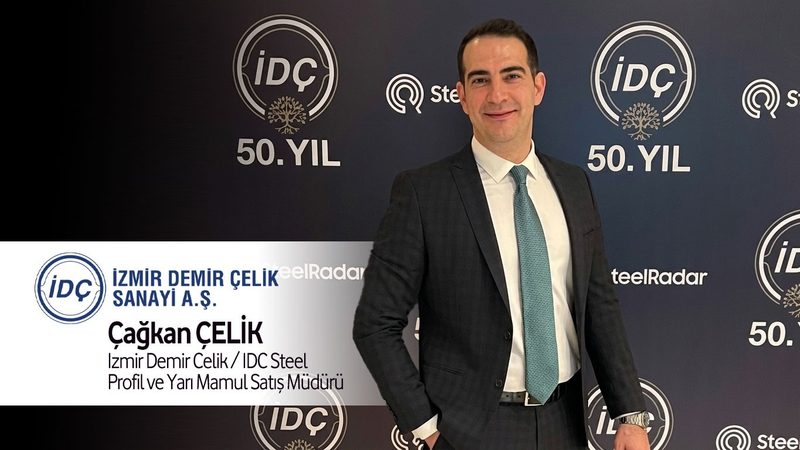 Çağkan Çelik, İzmir Demir Çelik'te Profil ve Yarı Mamul Satış Müdürü oldu