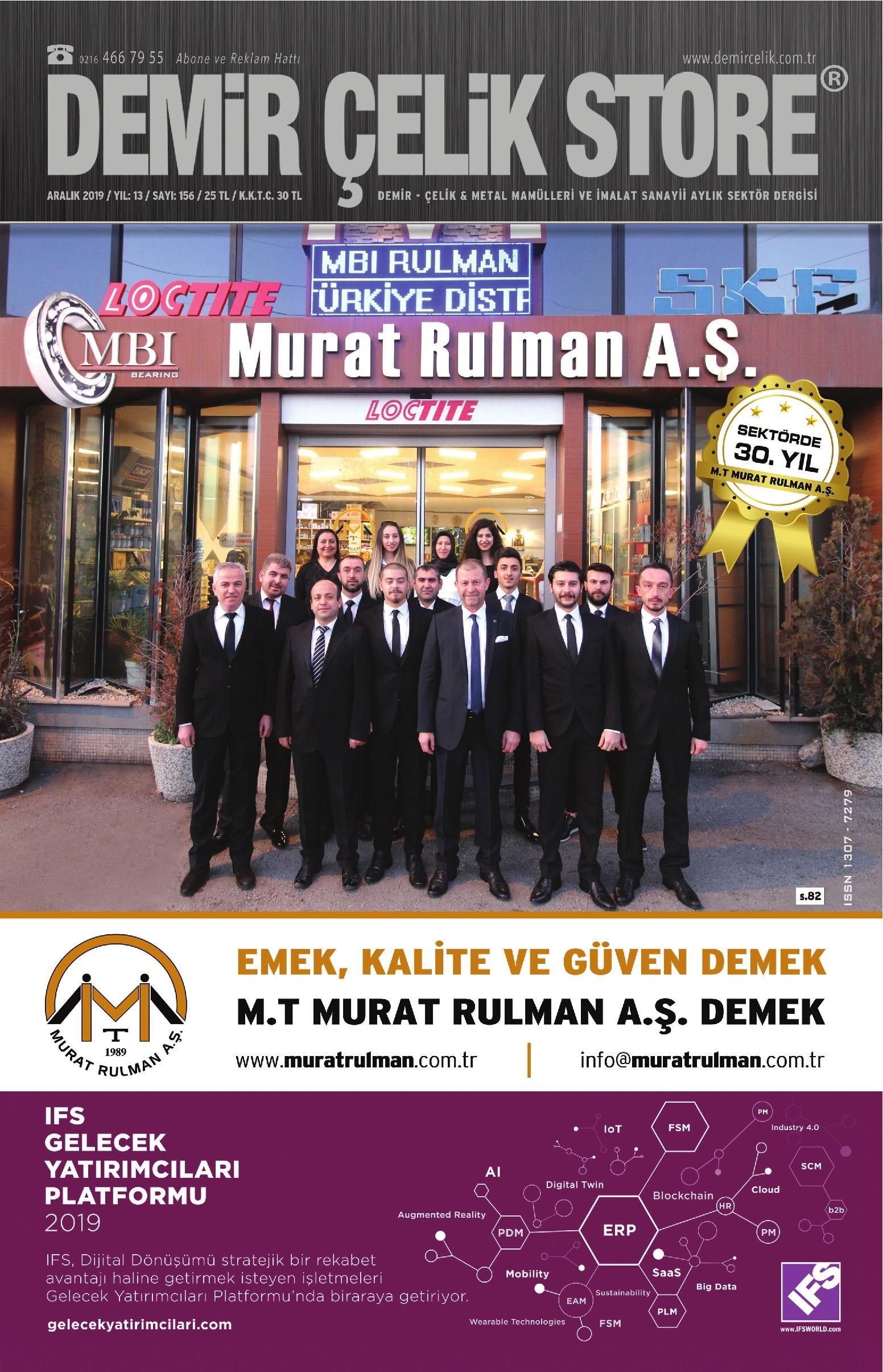 Demir Çelik Store - 156. Sayı - Aralık 2019