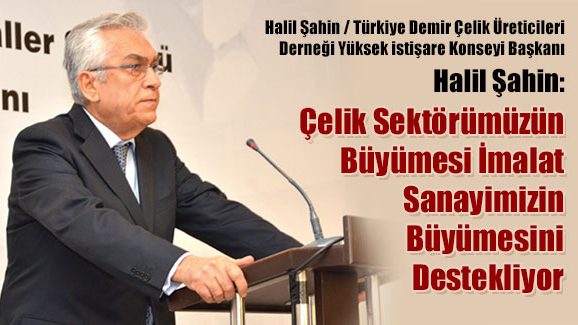 Halil Şahin: Çelik Sektörümüzün Büyümesi İmalat Sanayimizin Büyümesini Destekliyor