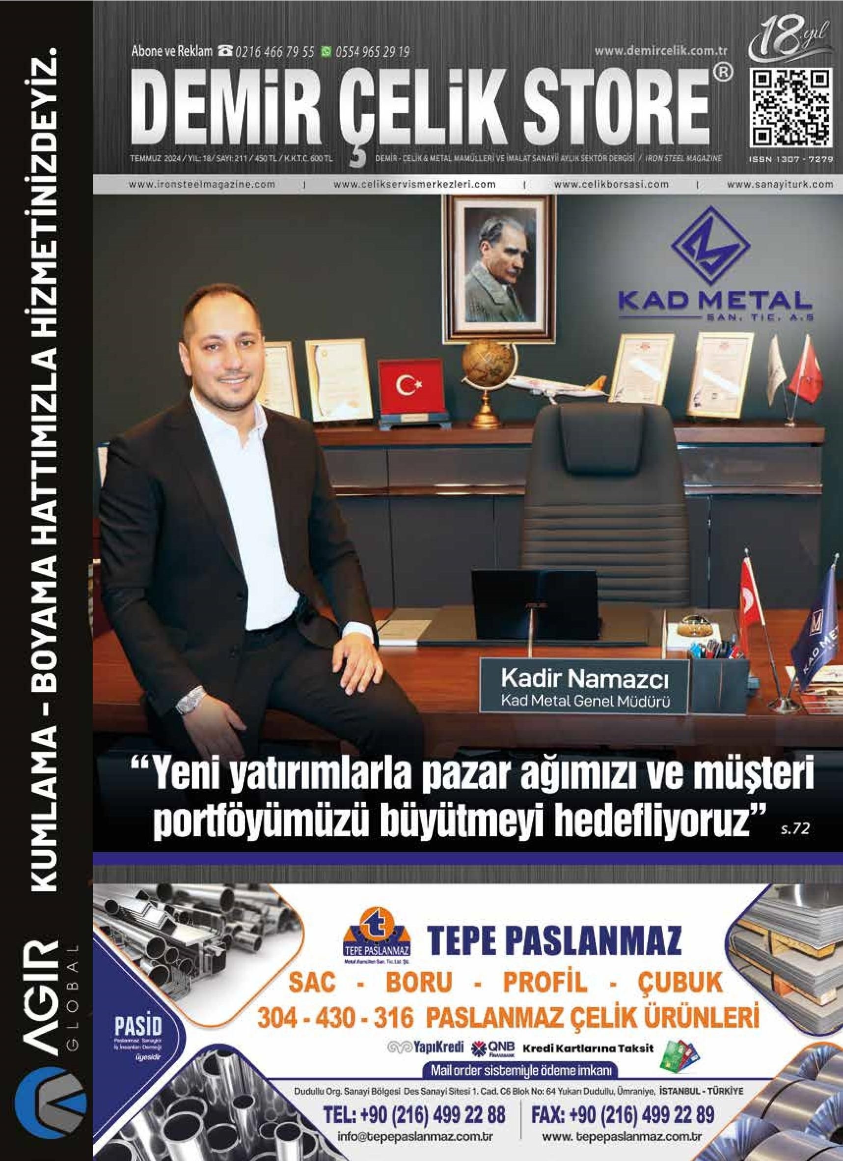 Demir Çelik Store - 211. Sayı - Temmuz 2024