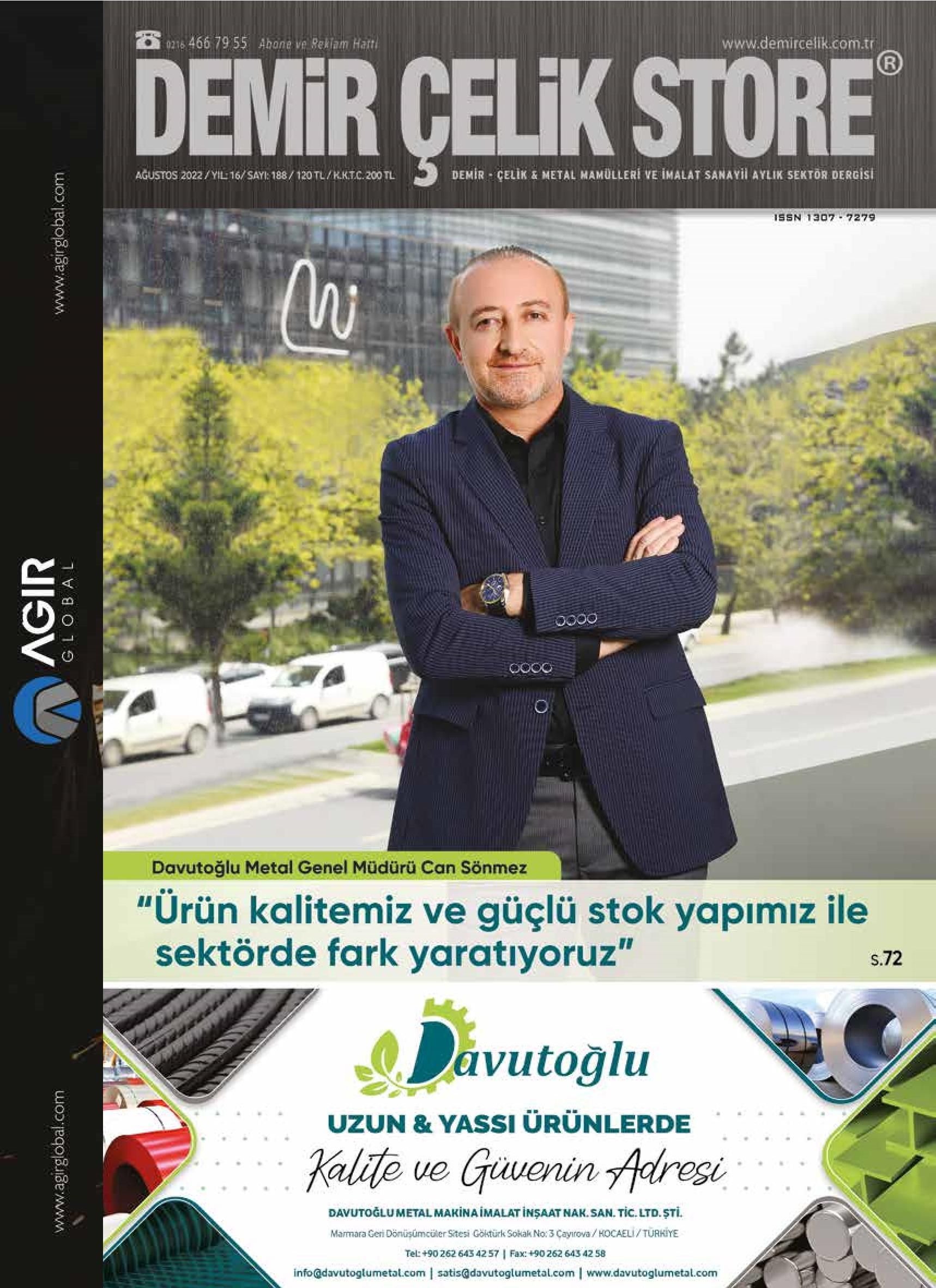 Demir Çelik Store - 188. Sayı - Ağustos 2022