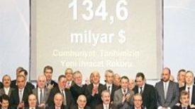 Türkiye’nin ihracatı 134 milyar 571 milyon 338 bin dolara ulaştı.