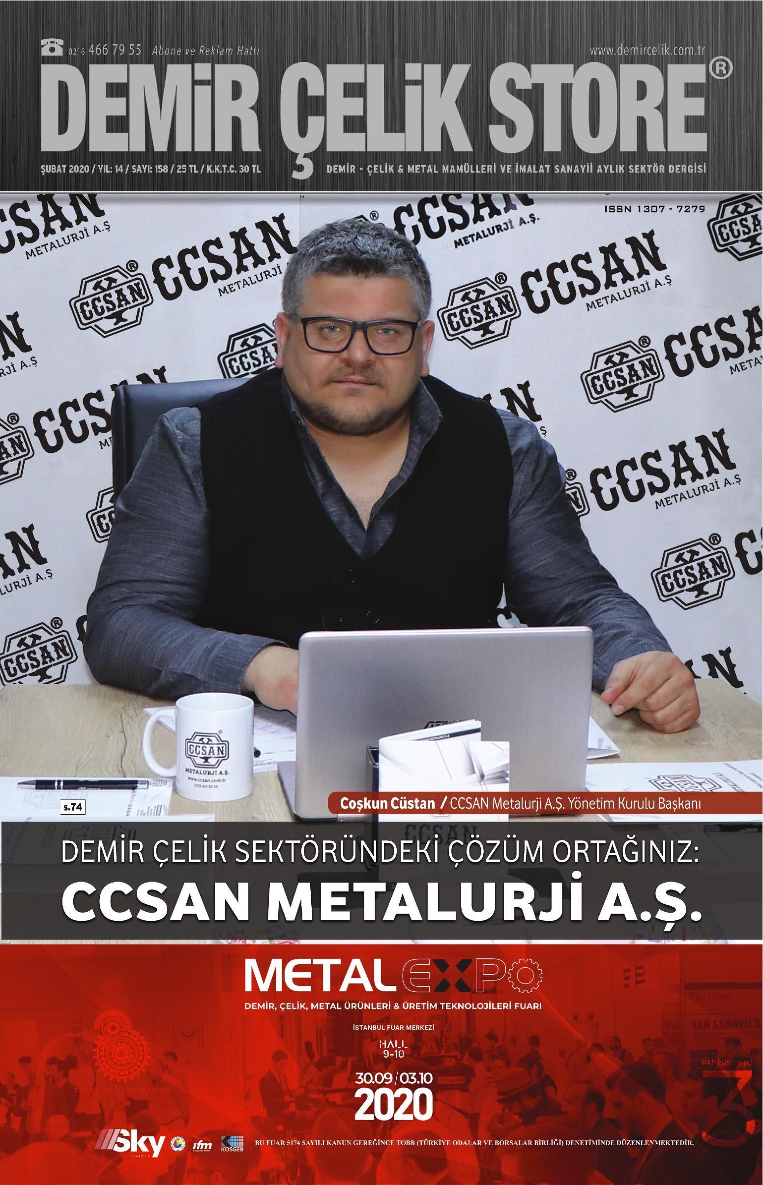 Demir Çelik Store - 158. Sayı - Şubat 2020