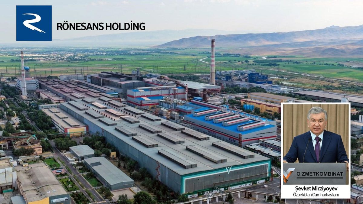 Rönesans’ın Özbekistan’da inşa ettiği 1 milyon tonluk çelik kompleksi devreye alındı
