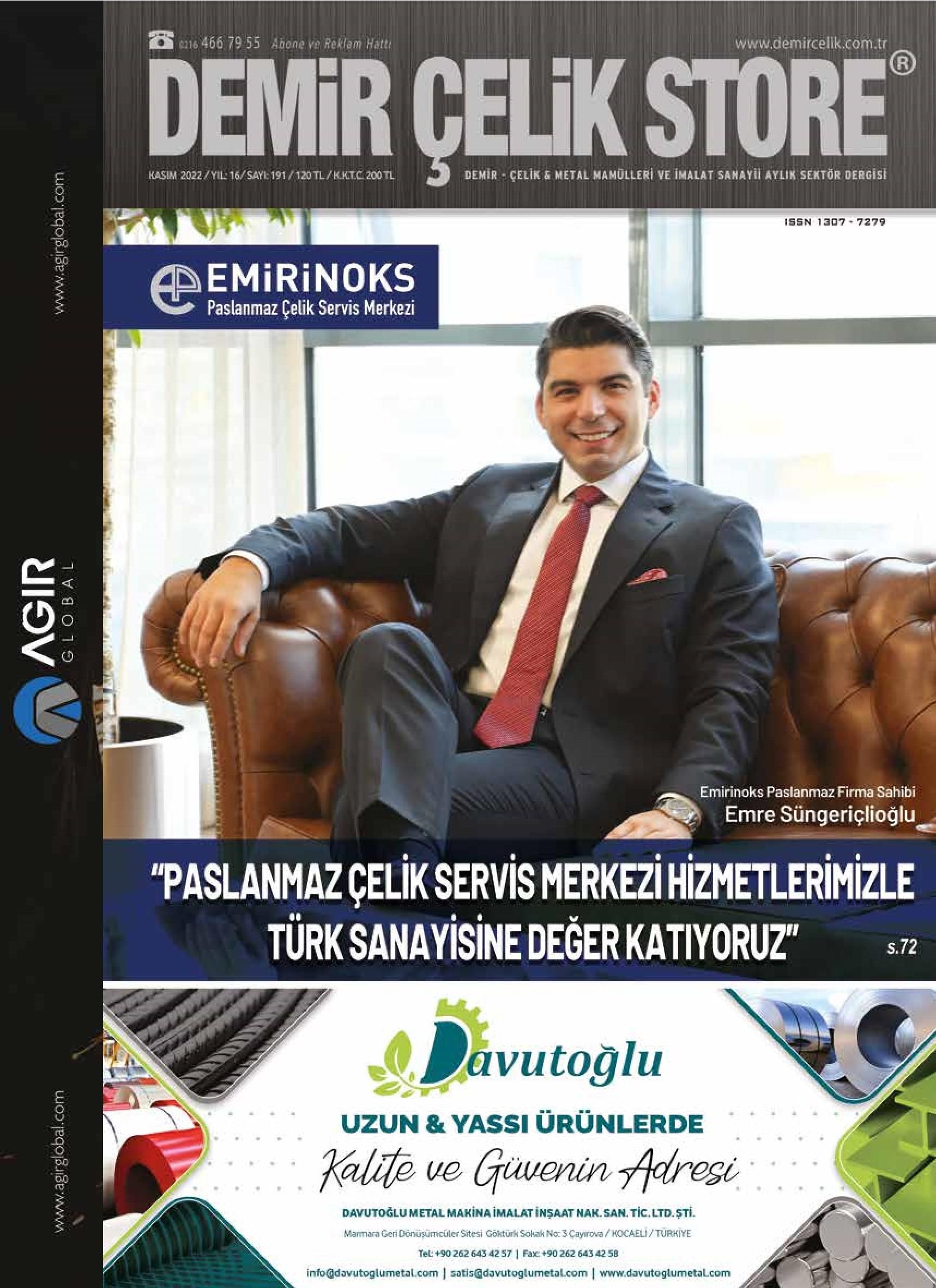 Demir Çelik Store - 191. Sayı - Kasım 2022