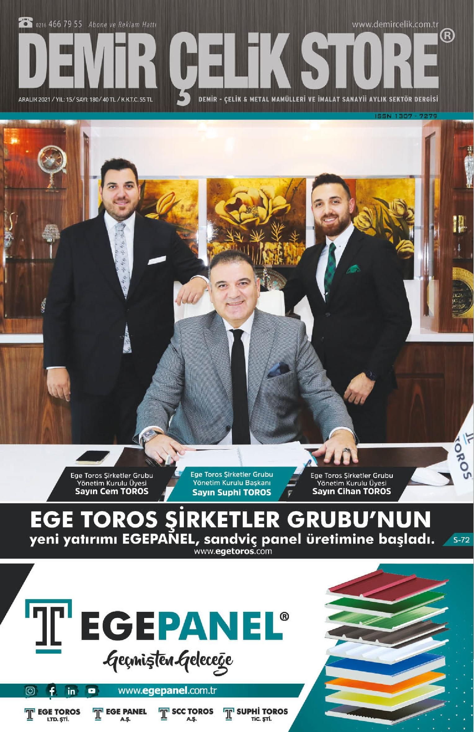 Demir Çelik Store - 180. Sayı - Aralık 2021