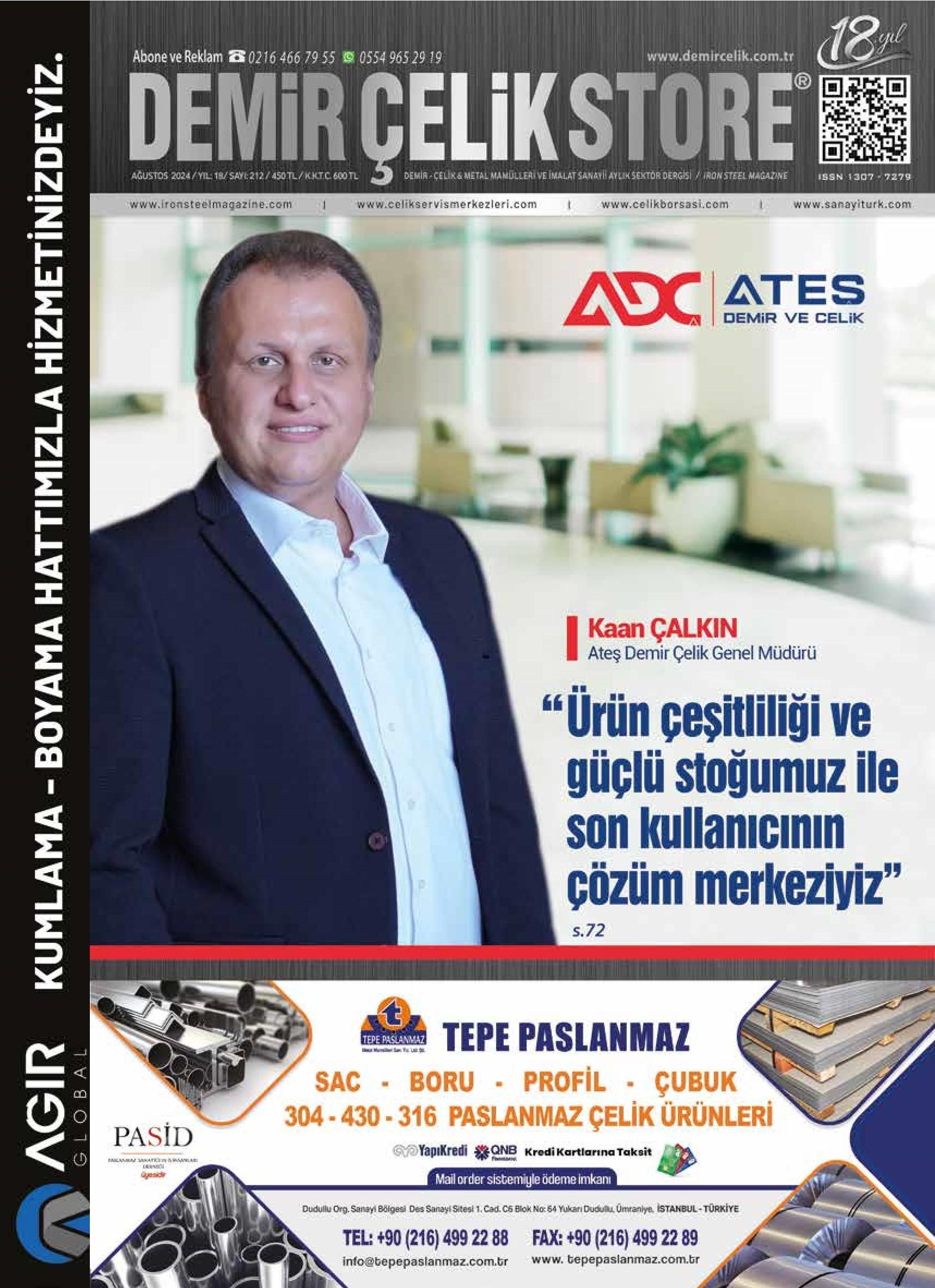 Demir Çelik Store - 212. Sayı - Ağustos 2024
