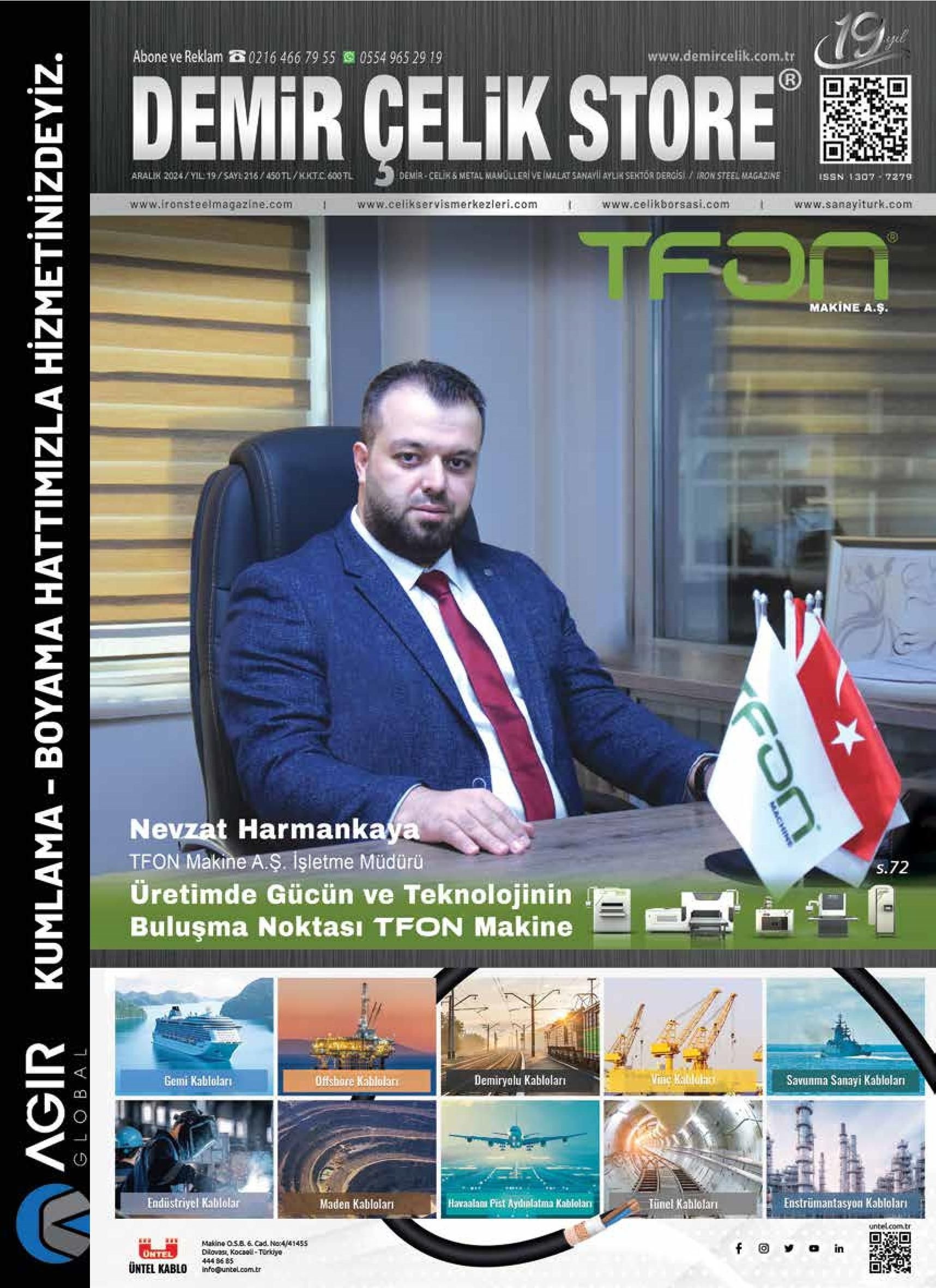 Demir Çelik Store - 216. Sayı - Aralık 2024