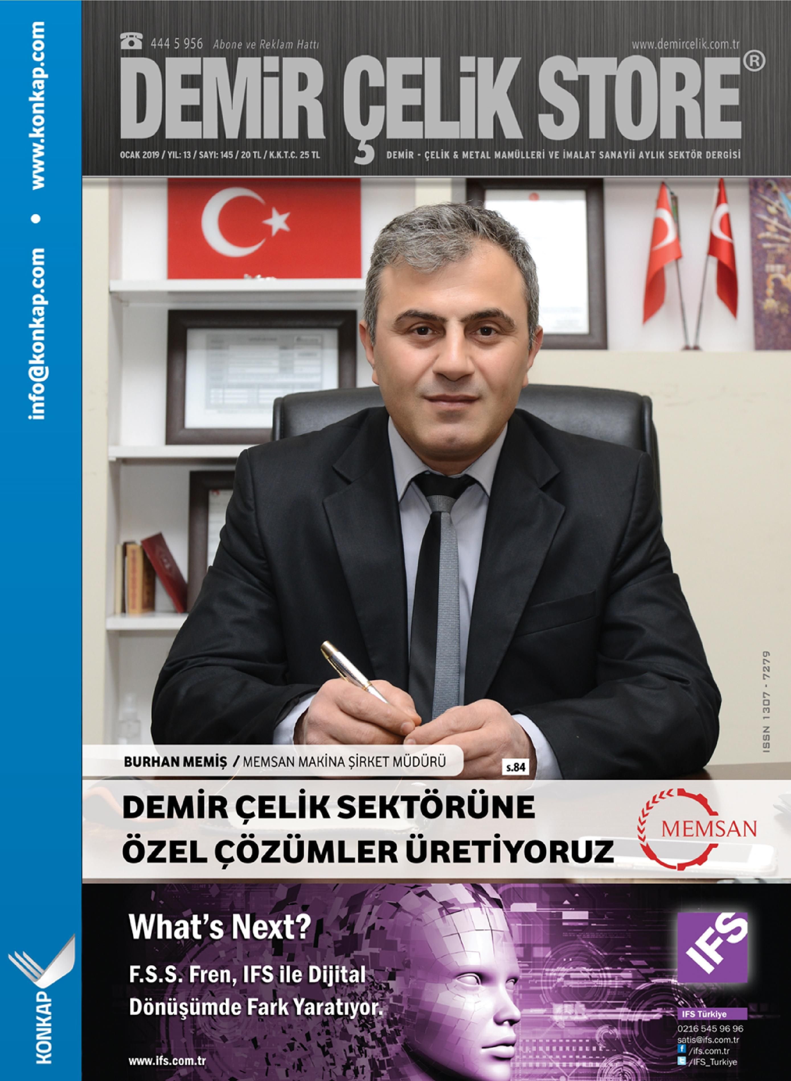 Demir Çelik Store - 145. Sayı - Ocak 2019