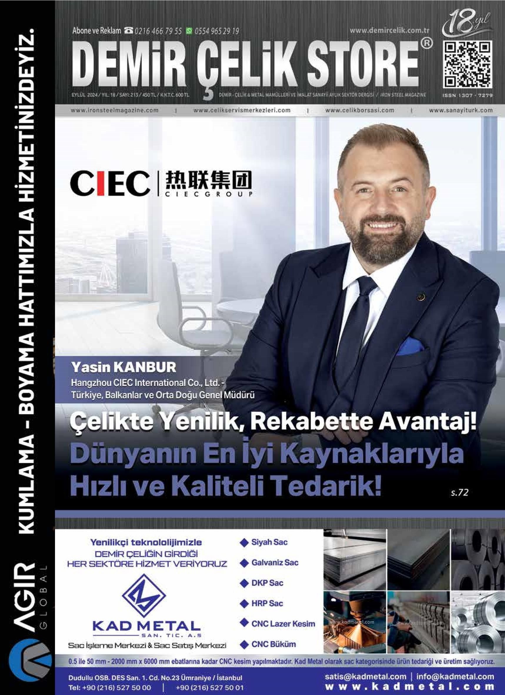 Demir Çelik Store - 213. Sayı - Eylül 2024