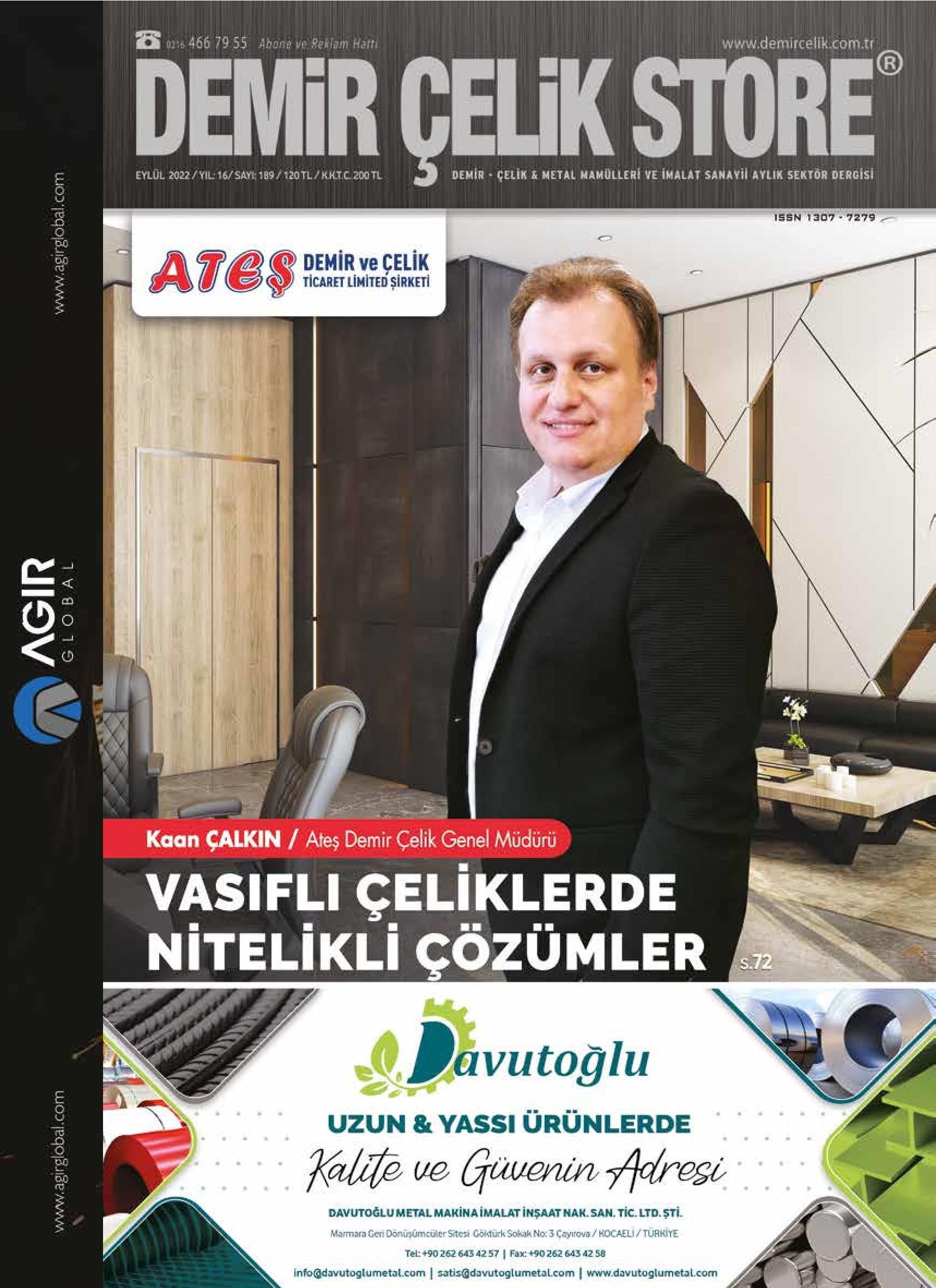 Demir Çelik Store - 189. Sayı - Eylül 2022
