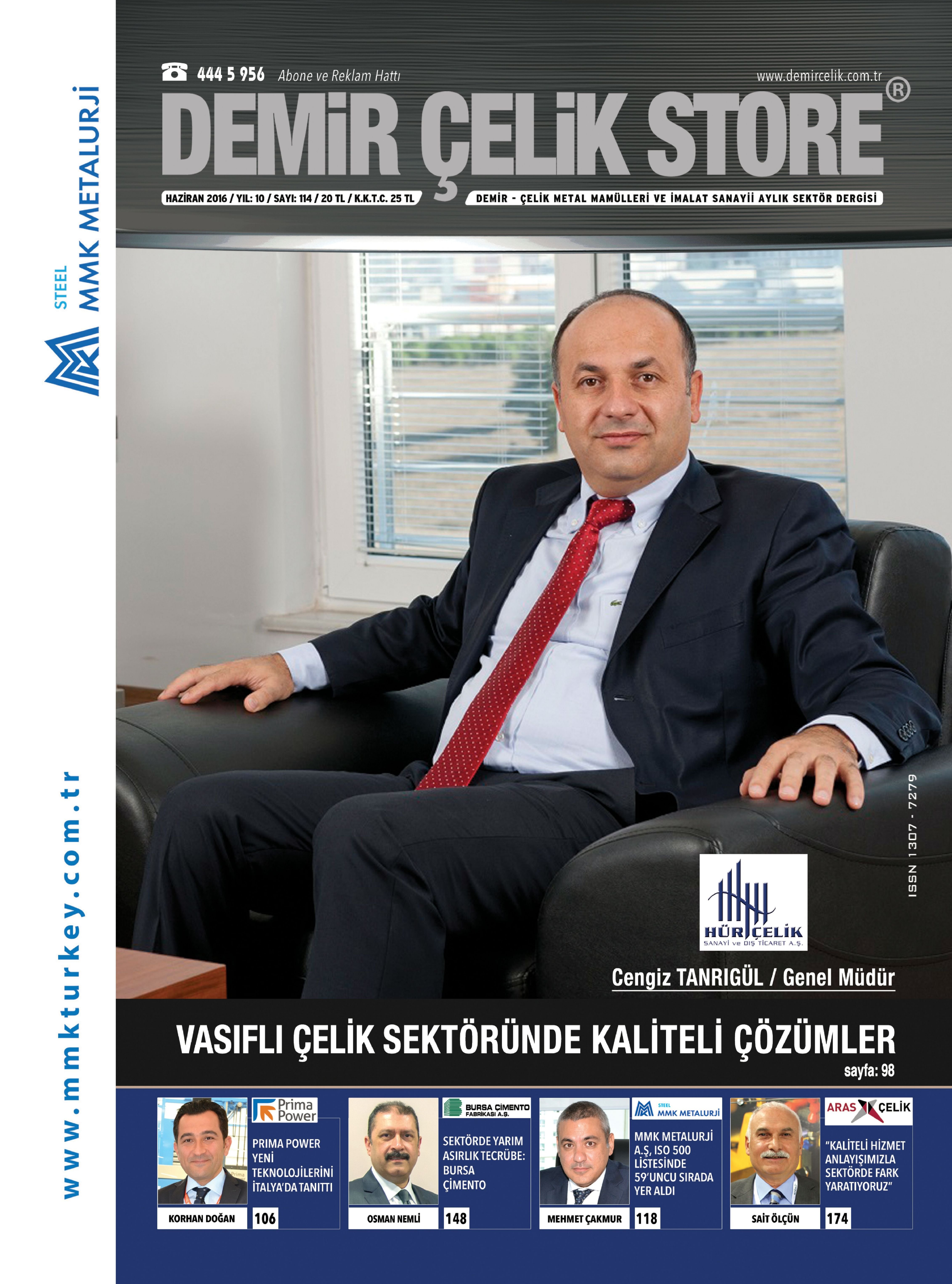 Demir Çelik Store - 114. Sayı - Haziran 2016