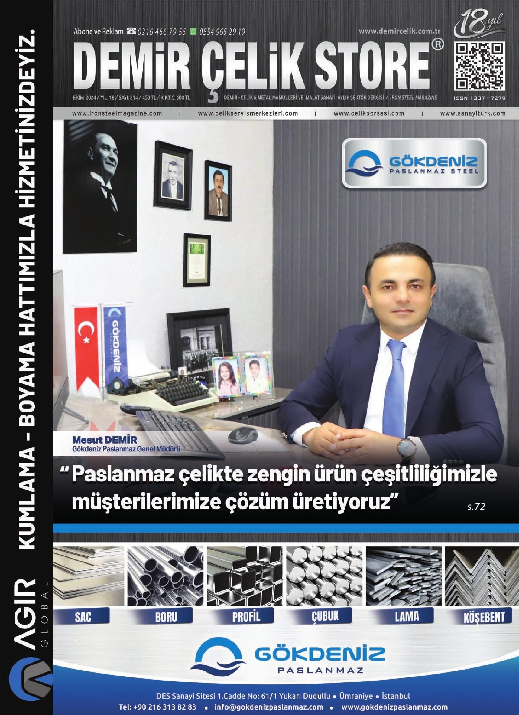 Demir Çelik Store - 214. Sayı - Ekim 2024